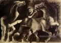 Chevaux et personnage 1939 cubisme Pablo Picasso